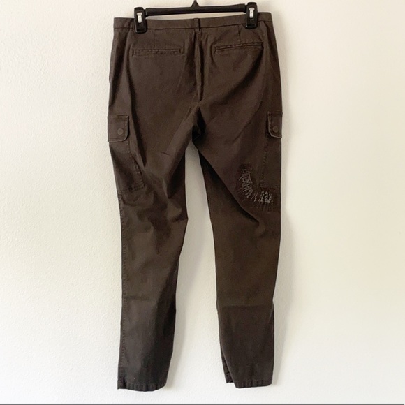 ATM Stretch Cotton Distressed Cargo Pants - Picture 4 of 16